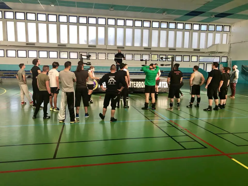 entrainement catch Occitanie Béziers gymnase